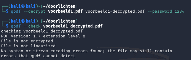 qpdf-PDF decrypten-en-controleren