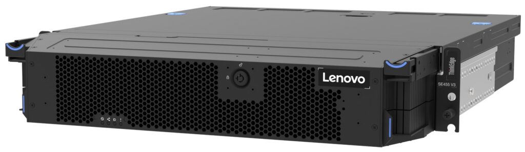 Lenovo ThinkEdge SE455 V3 met security-bezel