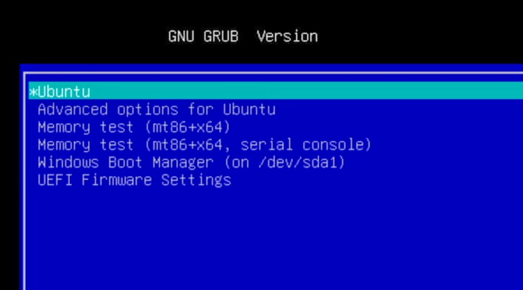 Grub bootmenu kleuren