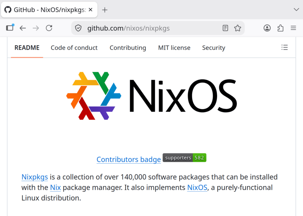 nixpkgs is de repository van NixOS